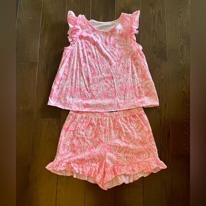 Lilly Pulitzer Pink Floral Kids Set
